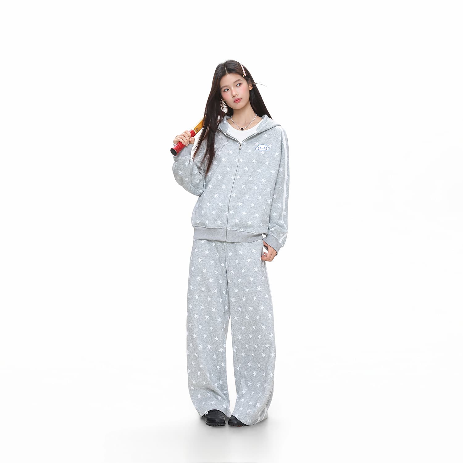 Спортивный костюм Санрио Cinnamoroll Collection Унисекс Повседневные спортивные костюмы Наборы - изображение 4