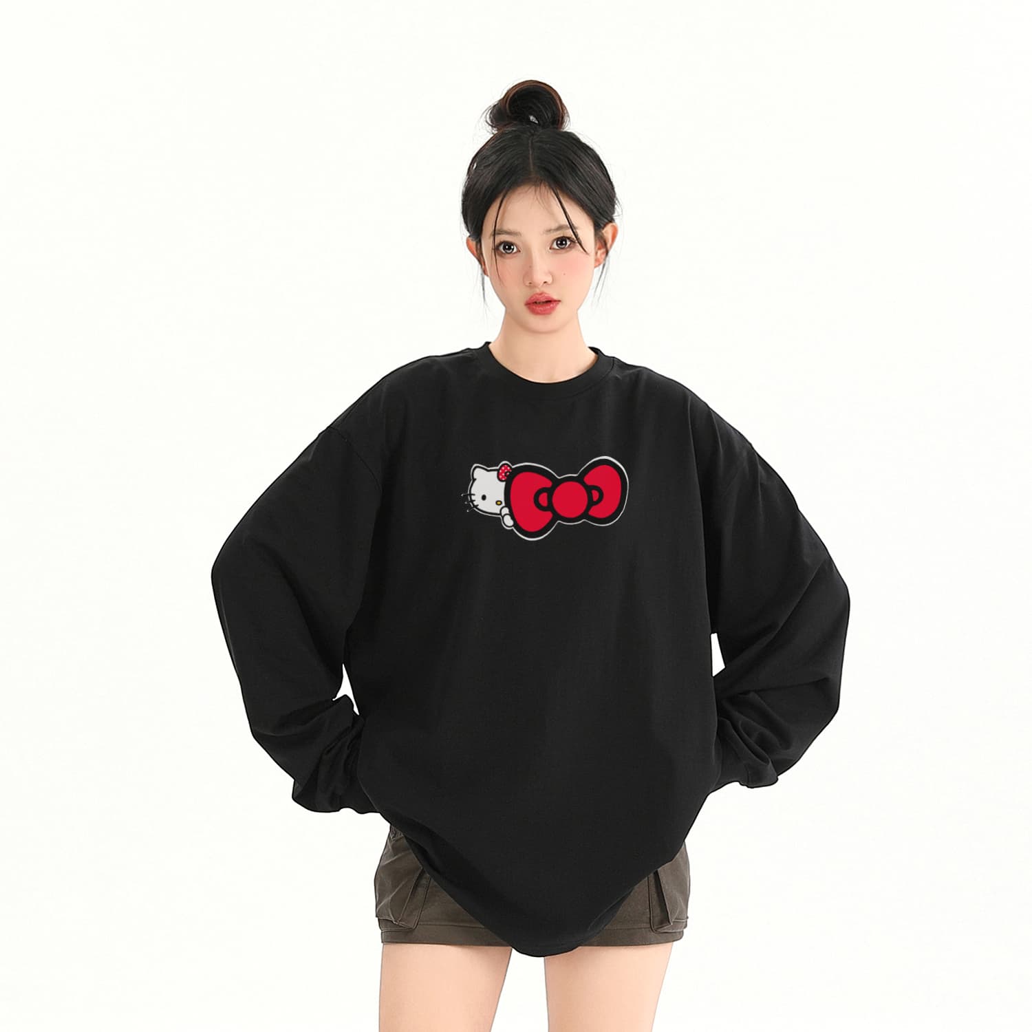 Футболка Sanrio x Hello Kitty Хелло Китти SS25 T Рубашка Унисекс - изображение 3