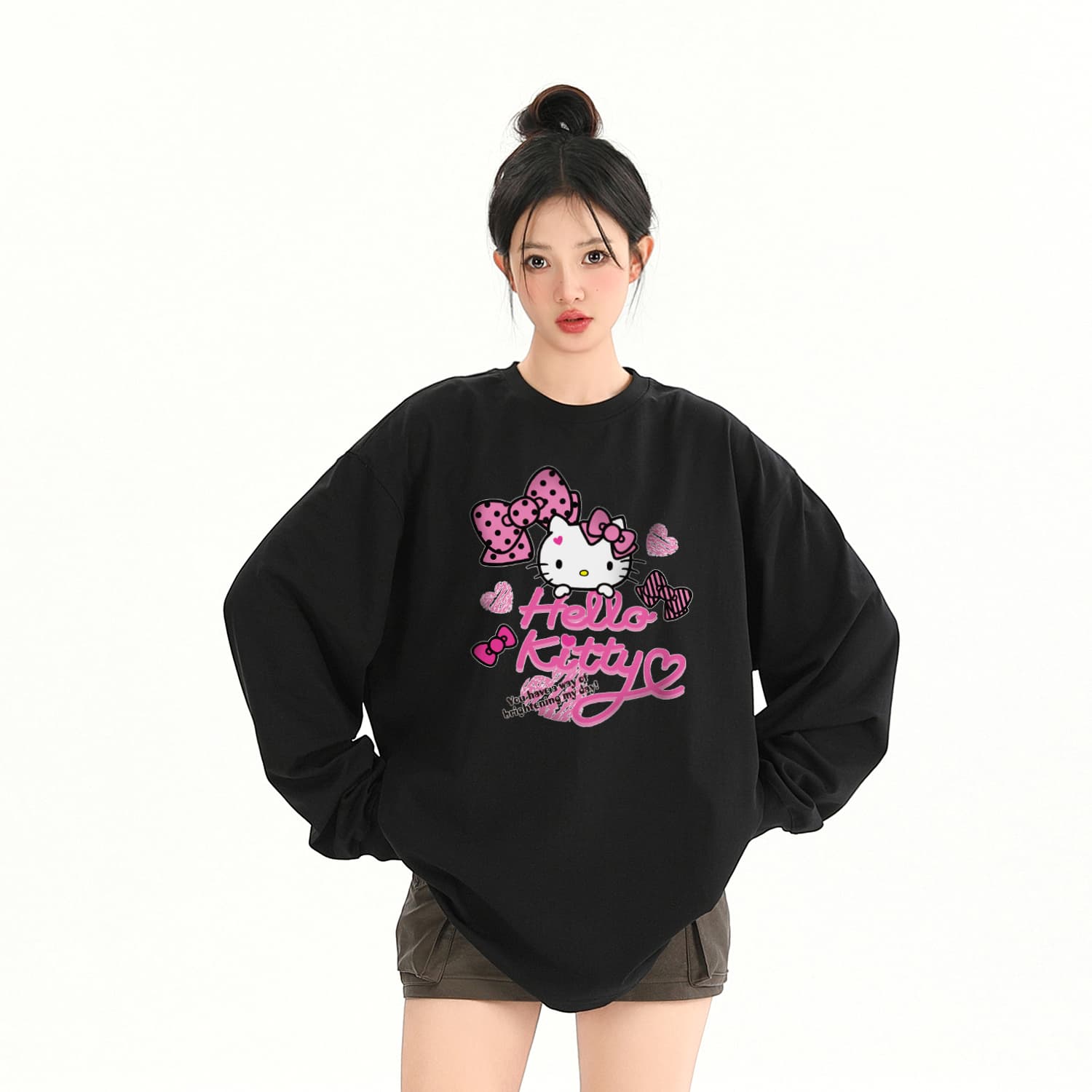 Футболка Sanrio x Hello Kitty Хелло Китти T-рубашка унисекс - изображение 3