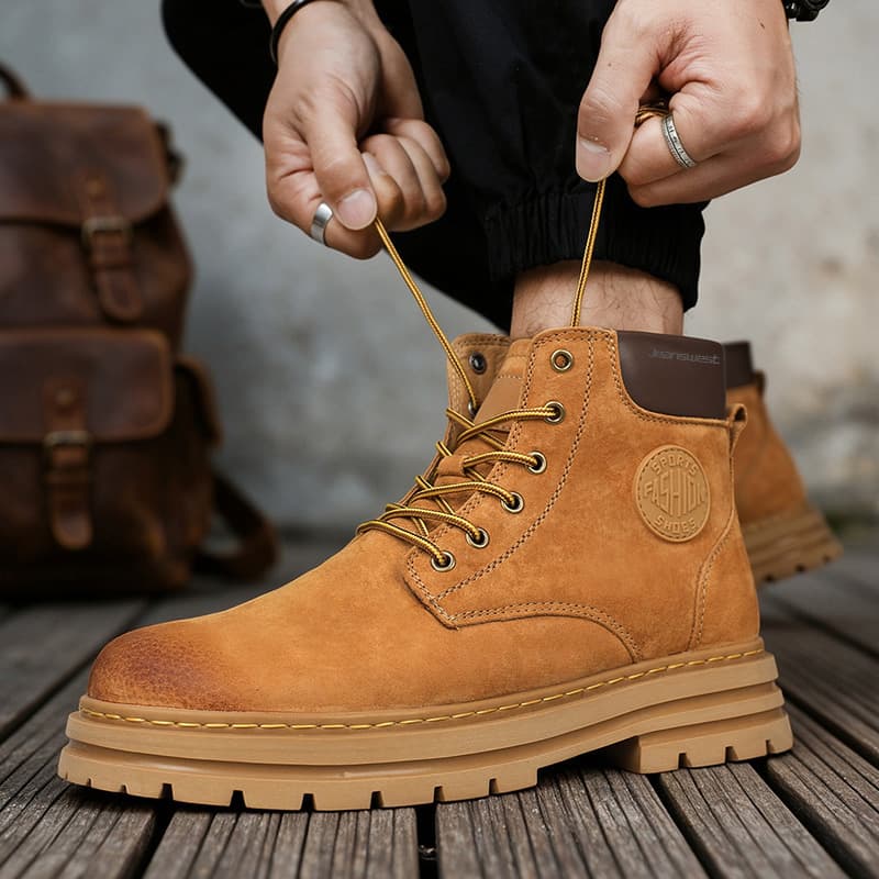 Ботинки JEANSWEST Замша Короткий Армейские ботинки Унисекс - изображение 5