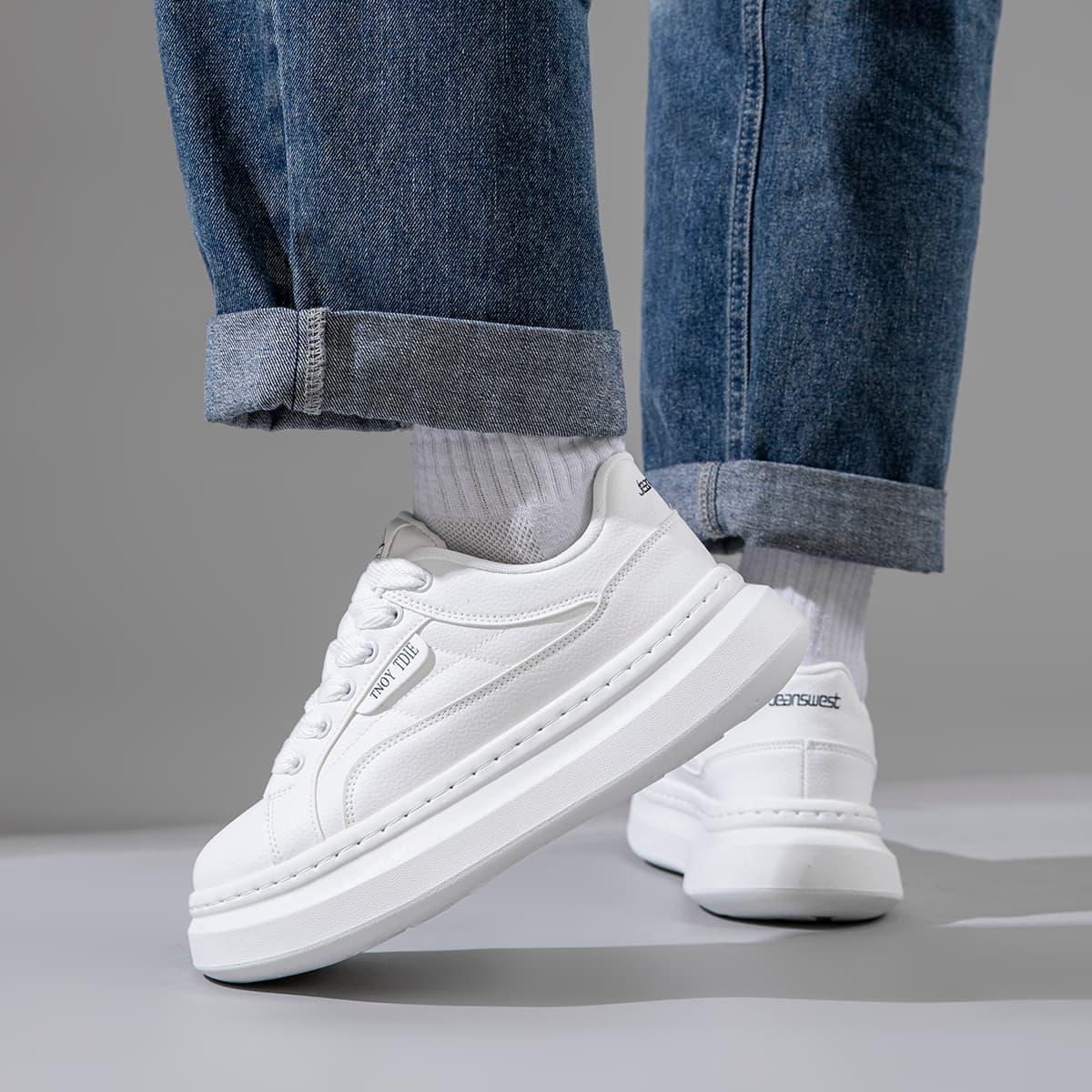 Кроссовки JEANSWEST Низкие кеды для скейтбординга Мужские - изображение 16