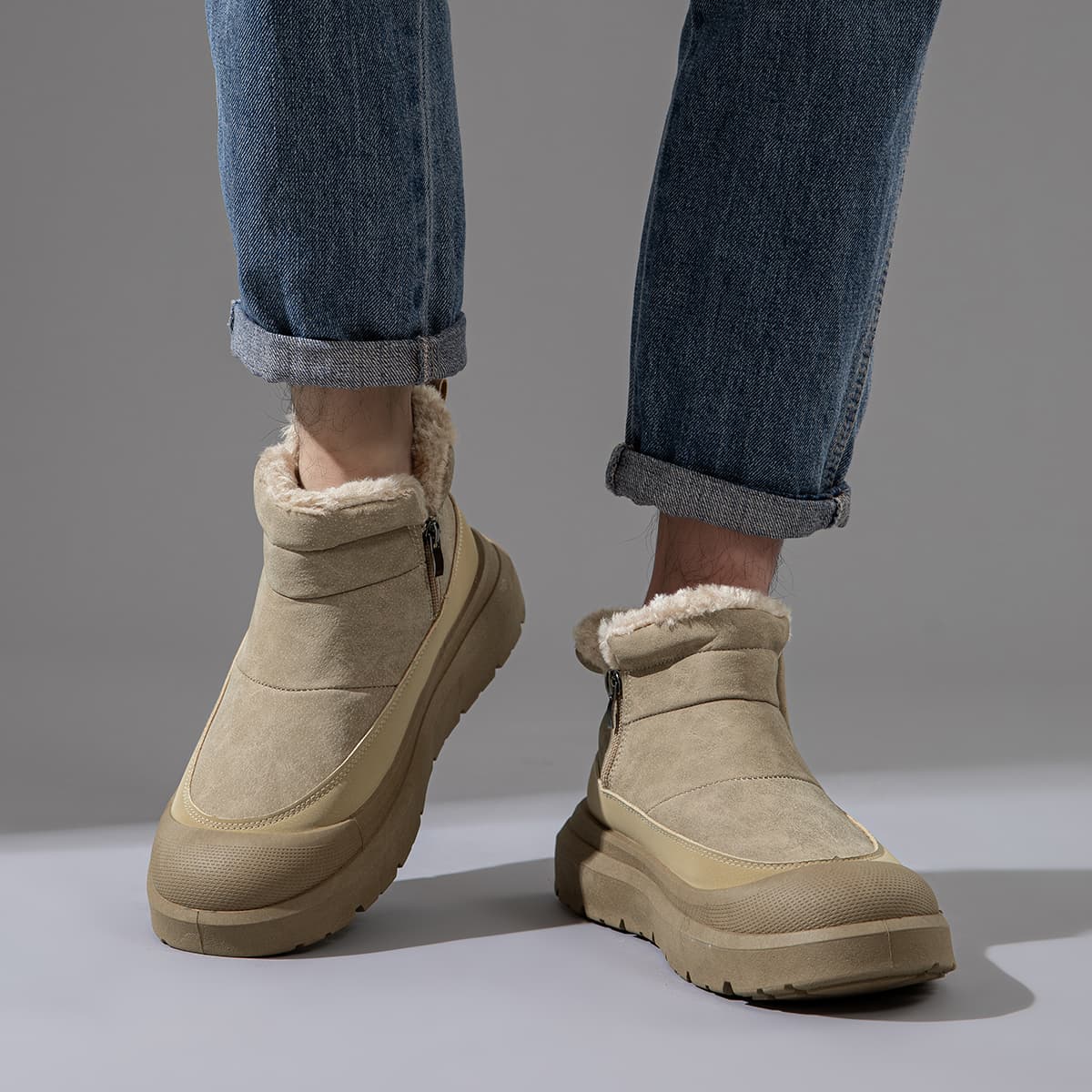 Ботинки зимние JEANSWEST Короткие Сноубутсы Мужские - изображение 5