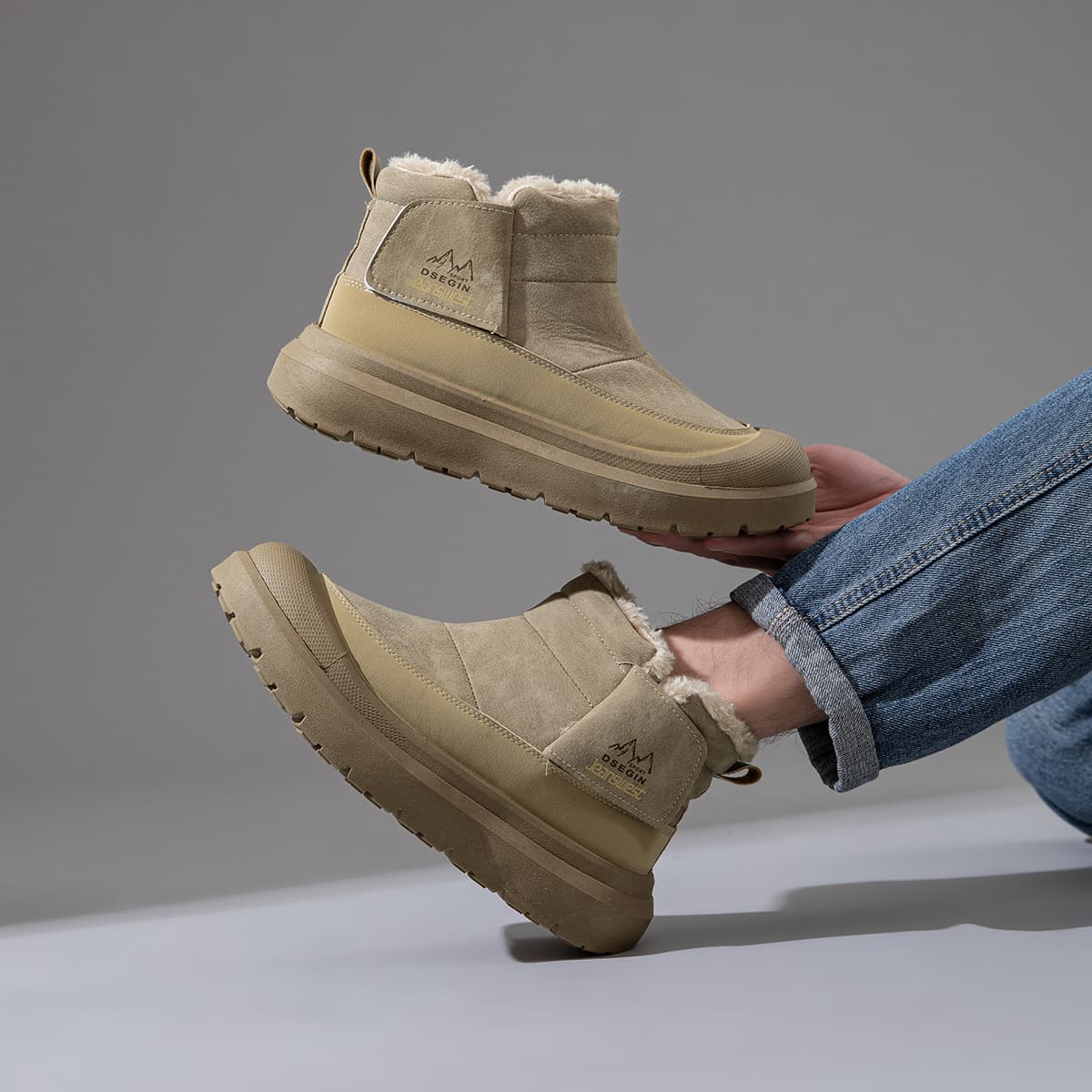 Ботинки зимние JEANSWEST Короткие Сноубутсы Мужские - изображение 4