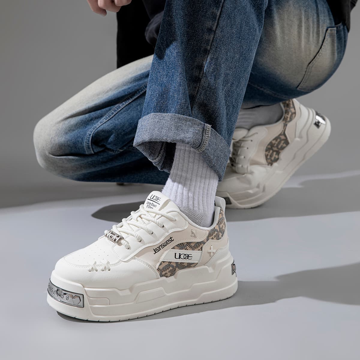 Кроссовки JEANSWEST Низкие кроссовки для скейтбординга мужские - изображение 6