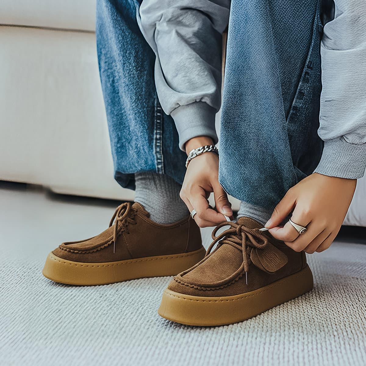 Кроссовки JEANSWEST Низкие кроссовки для скейтбординга мужские - изображение 11
