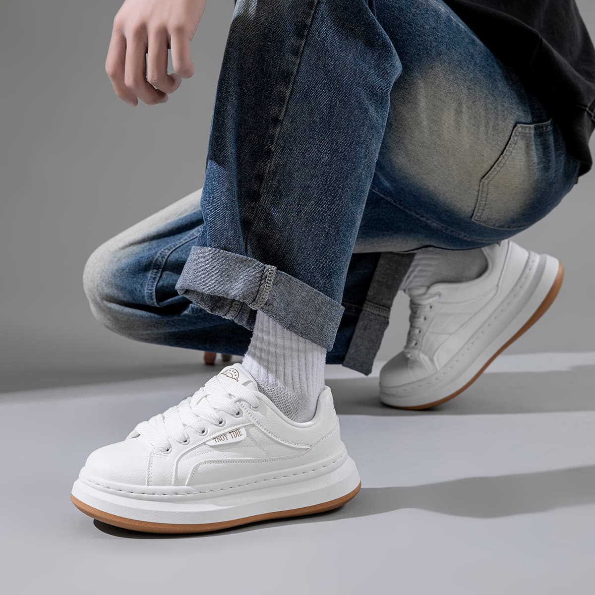 Кроссовки JEANSWEST Низкие кеды для скейтбординга Мужские - изображение 19