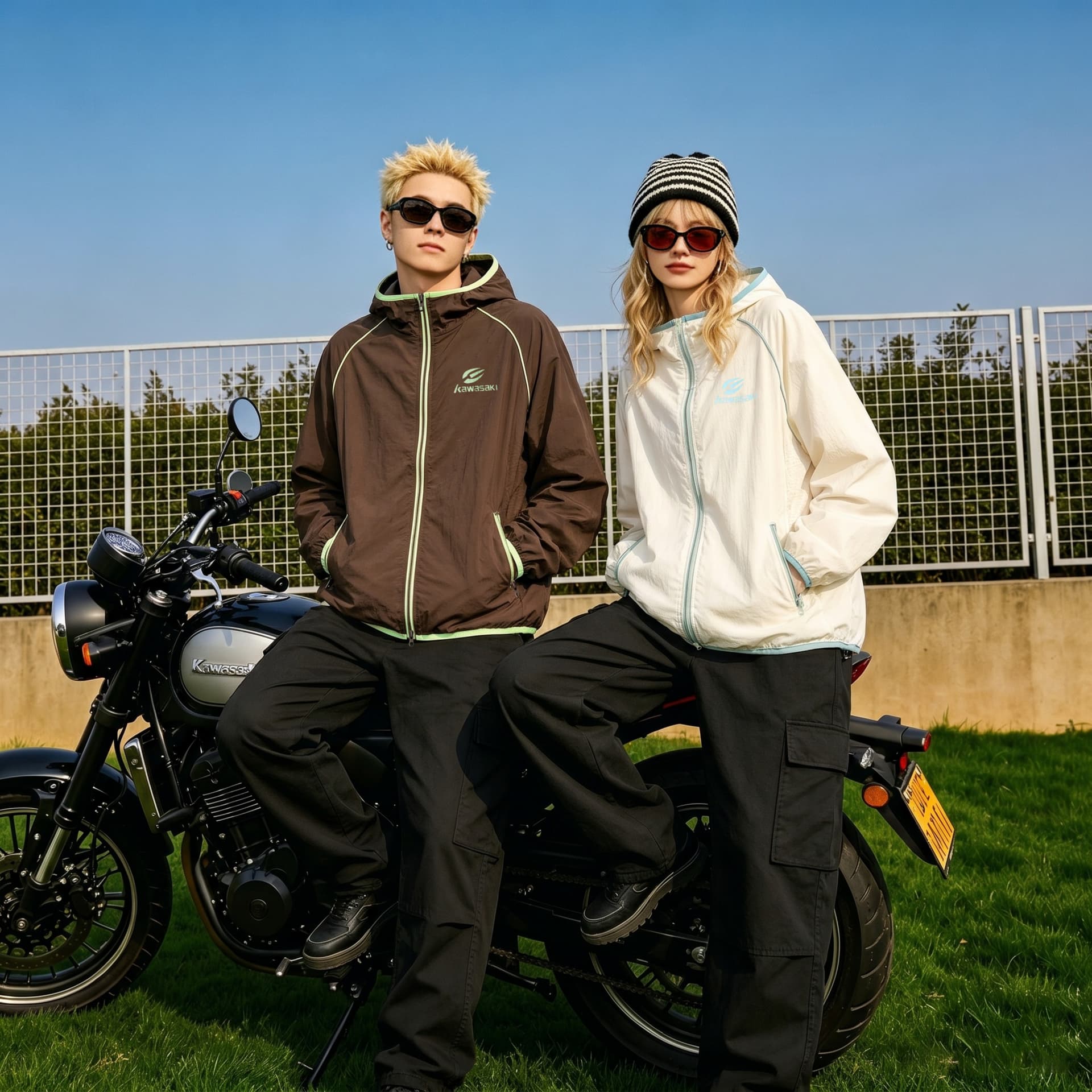 Легкая ветровка Kawasaki Одежда с защитой от солнца Унисекс - изображение 4
