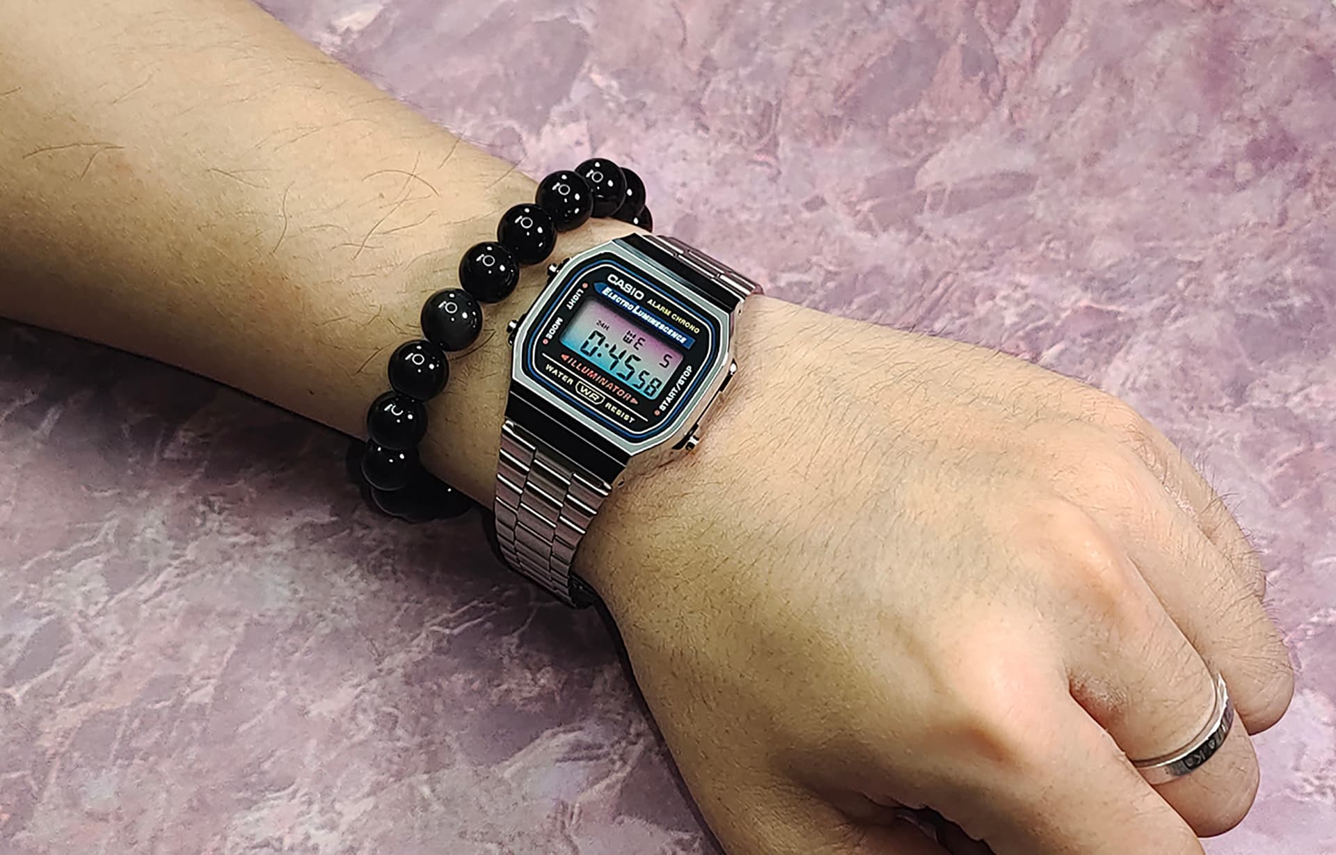 Часы CASIO A168WA-1W Nebula Edition - изображение 8