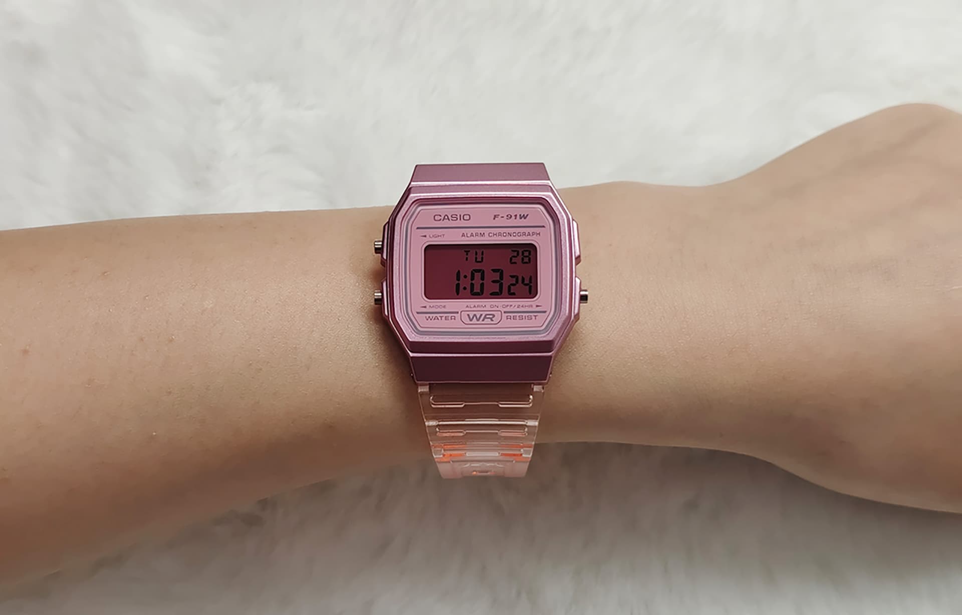 Часы CASIO F-91WS-4 Pink - изображение 8