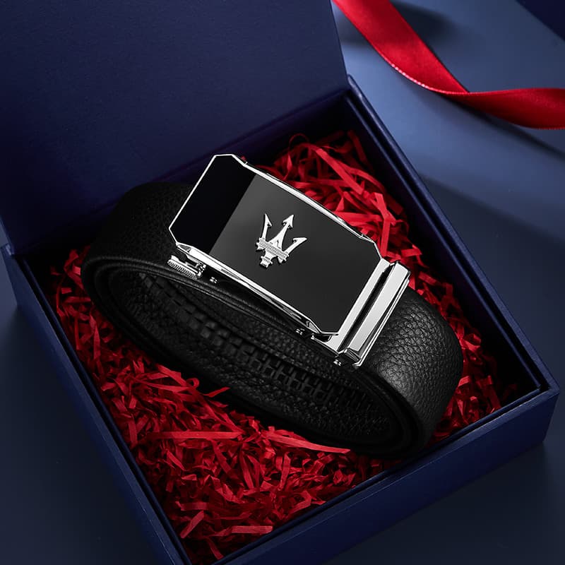 Ремень Maserati Коровья кожа Сплав Кожаные ремни Мужской 3,5 см - изображение 4