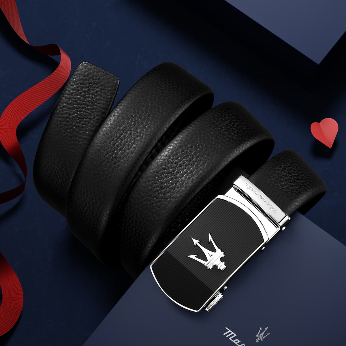 Ремень Maserati Кожаные ремни Мужской - изображение 5