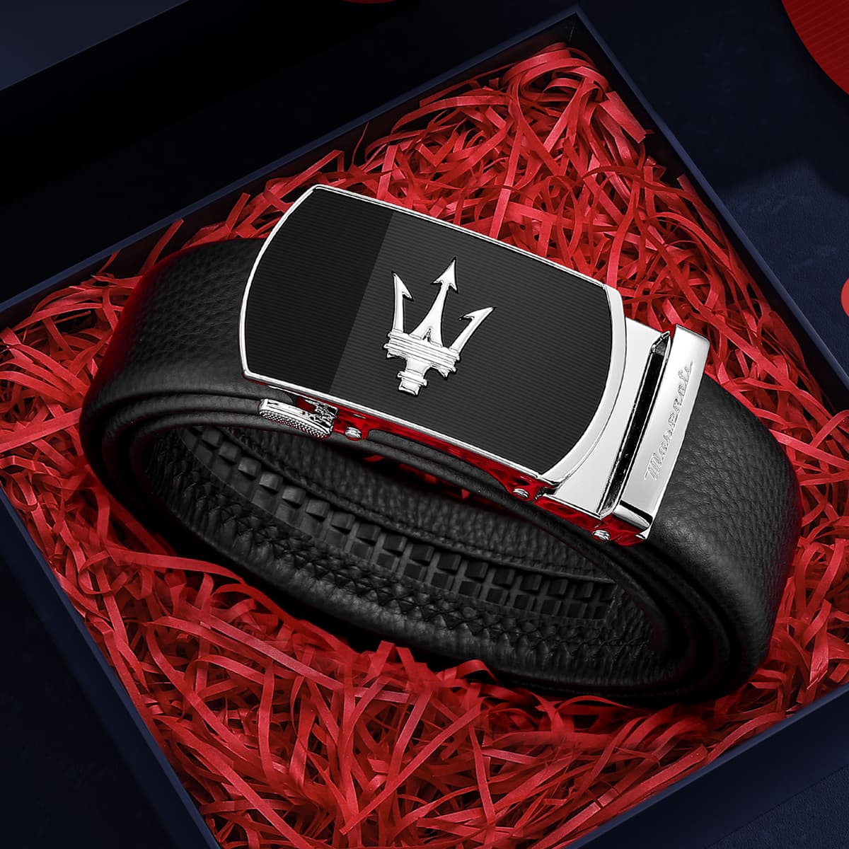 Ремень Maserati Кожаные ремни Мужской - изображение 3