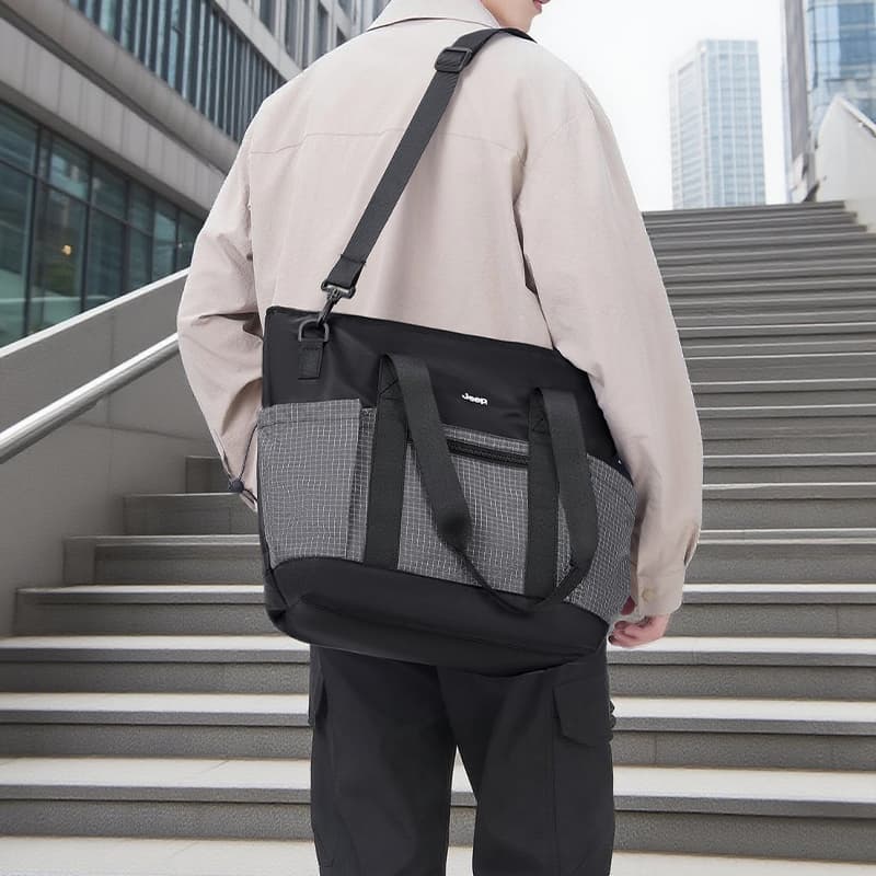 Мини-сумка Jeep Oxford Bag Standard (Standard) Unisex Black Джип Оксфорд Сумка Стандартная (Стандартная) Унисекс Черная - изображение 5