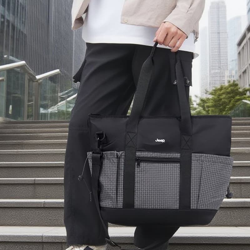 Мини-сумка Jeep Oxford Bag Standard (Standard) Unisex Black Джип Оксфорд Сумка Стандартная (Стандартная) Унисекс Черная - изображение 3
