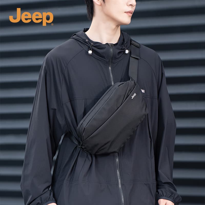 Нагрудная сумка Сумка через плечо Jeep Cool Черная Мужская - изображение 3