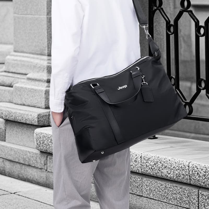 Спортивная сумка Jeep Oxford Road Bag Unisex Black Джип Оксфорд Road Сумка Унисекс Черная - изображение 3