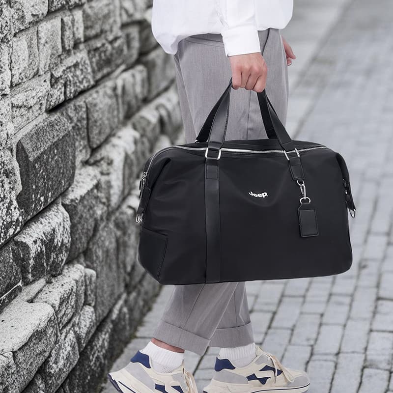Спортивная сумка Jeep Oxford Road Bag Unisex Black Джип Оксфорд Road Сумка Унисекс Черная - изображение 4