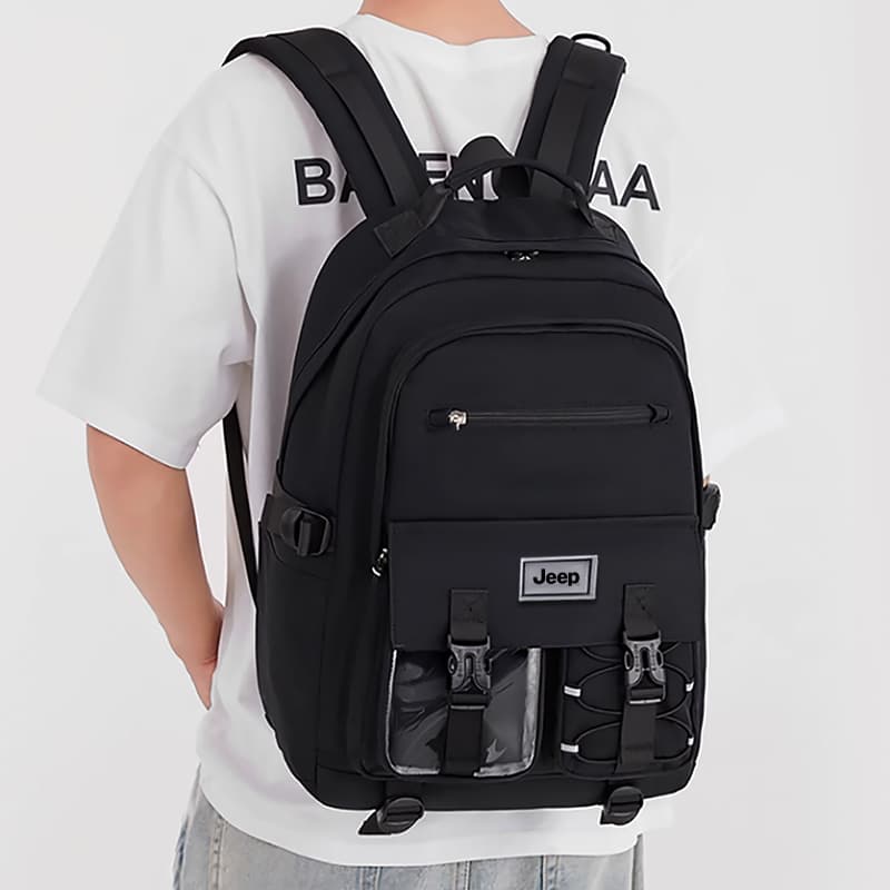 Рюкзак Jeep Oxford Bag Мужская Черная Белая - изображение 5