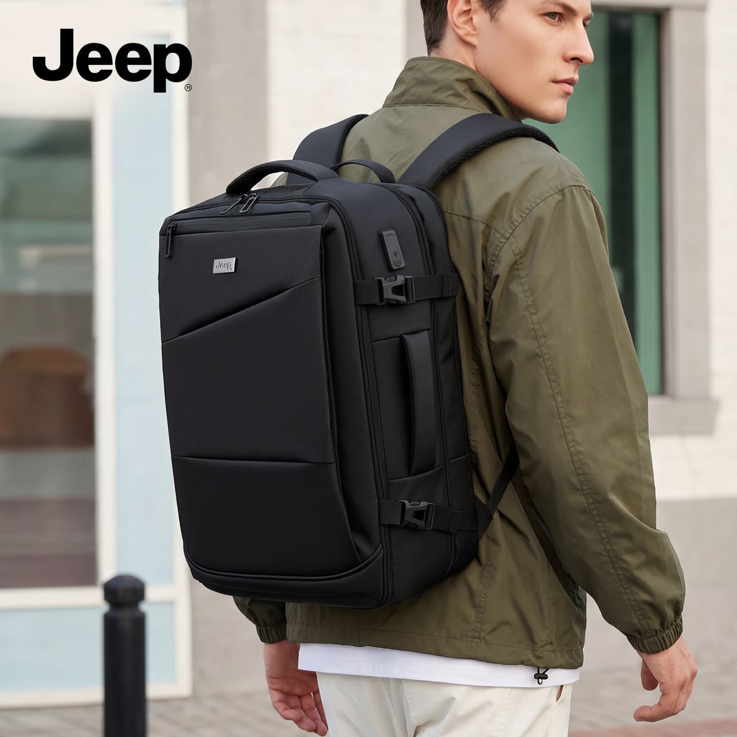 Рюкзак Jeep Рюкзаки Черный Унисекс - изображение 6
