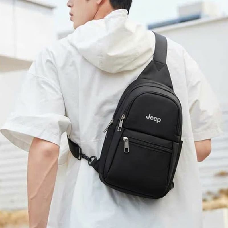 Нагрудная сумка Jeep Oxford Chest Bag (Sling) Мужской Черный - изображение 6
