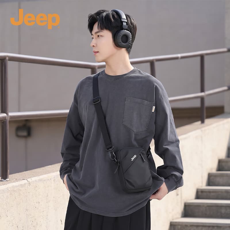 Сумка через плечо Сумки через плечо Jeep Cool Черный Унисекс - изображение 4