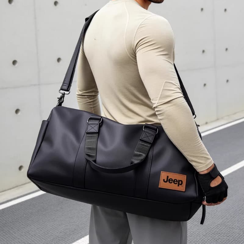 Спортивная сумка Jeep Oxford Road Bag Standard (Standard) Мужской Черный - изображение 5