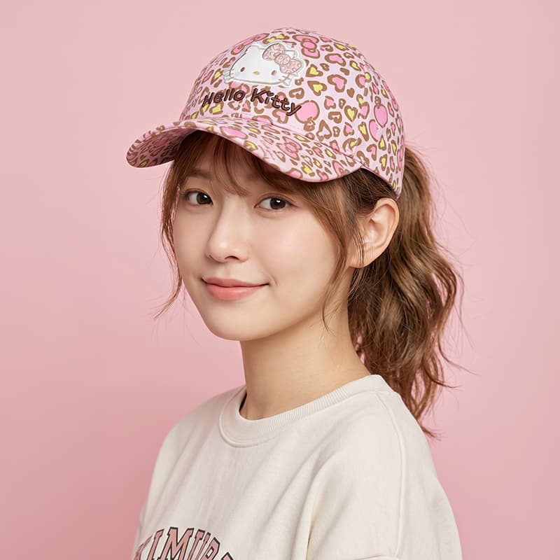 Кепка Sanrio x Hello Kitty Хлопковые кепки из хлопкового волокна унисекс - изображение 3