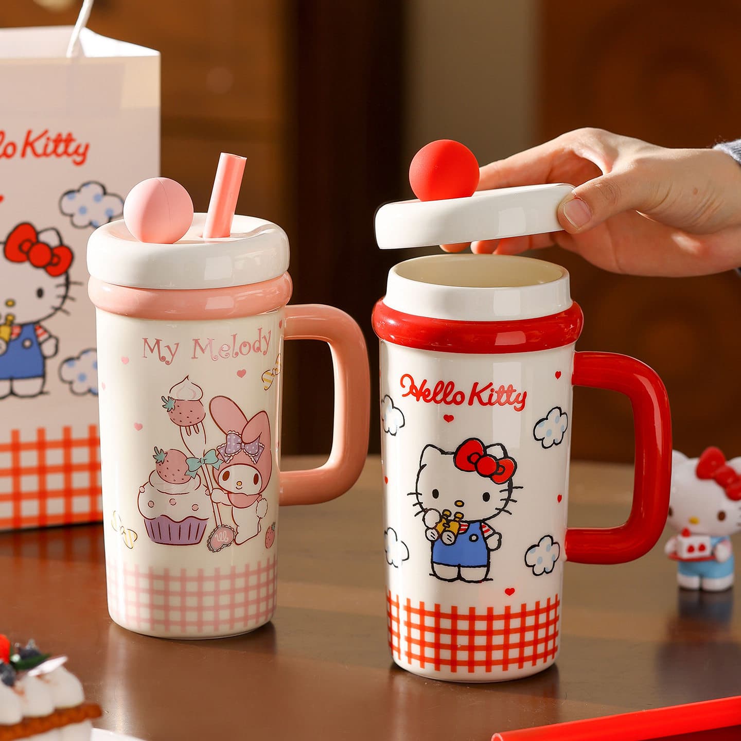 Sanrio Collaboration Mark Прохлада Ледяной Мастер Подстаканник 700 мл - изображение 2