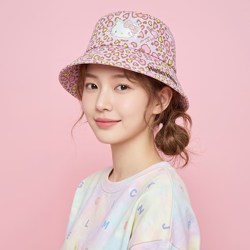 Панама Sanrio x Hello Kitty Вязаные Панамы из хлопка Унисекс - изображение 4