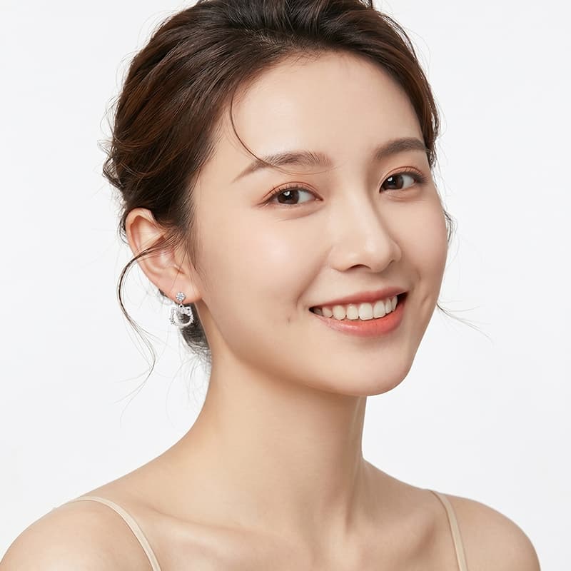 Серьги Sanrio x Hello Kitty Циркон Сплав Серьги-гвоздики Женские - изображение 2