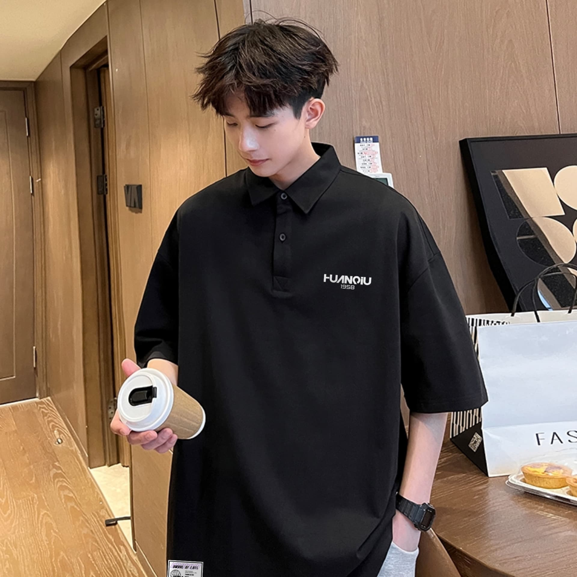 Поло HUANQIU Polo Shirt - изображение 3