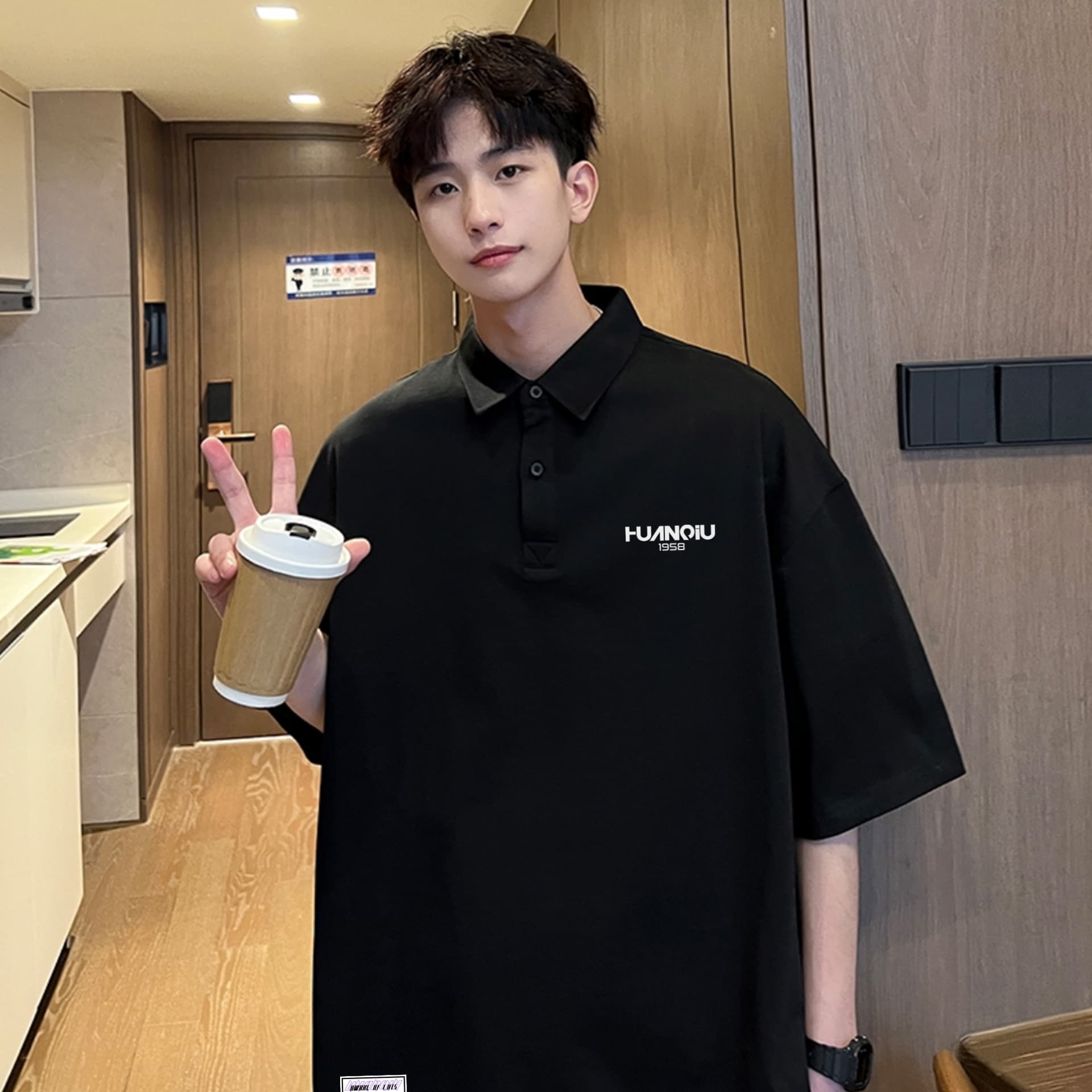 Поло HUANQIU Polo Shirt - изображение 4