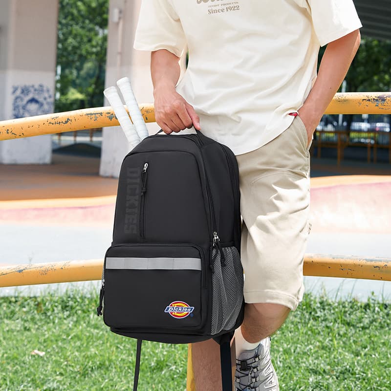 Рюкзак Dickies Полиэфирное волокно Рюкзак Унисекс Белый Черный - изображение 12