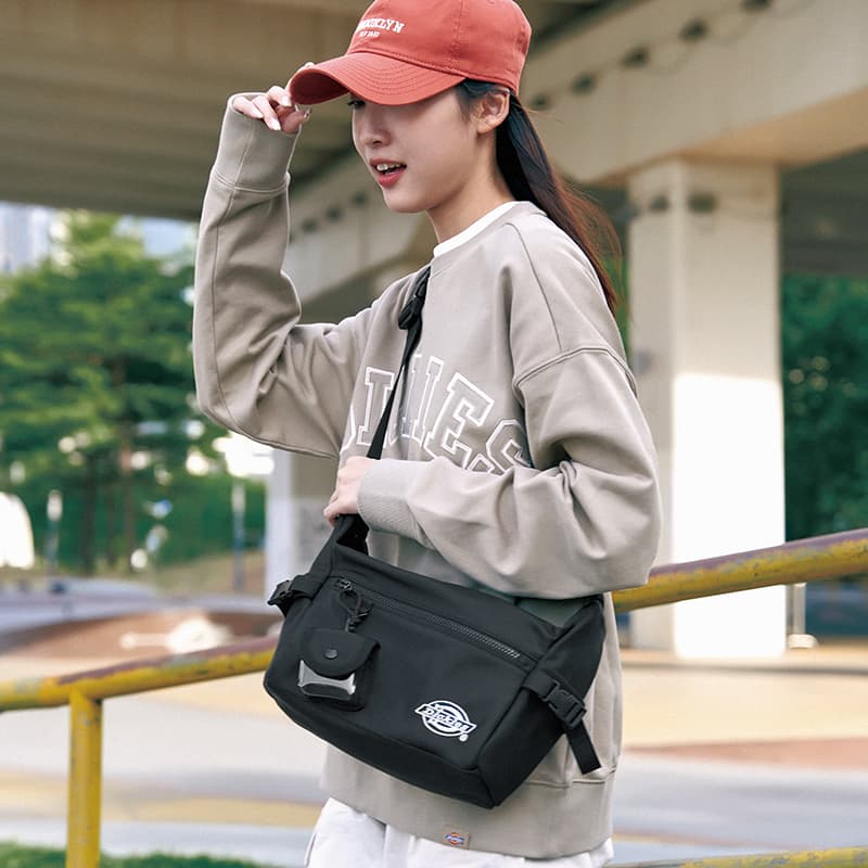 Сумка через плечо Dickies Полиэстер Полиэстер Сумка через плечо Унисекс Черный Хаки - изображение 7