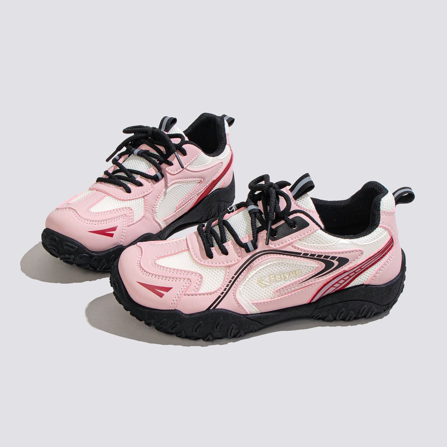 Кроссовки Feiyue Повседневная обувь Low Топ Черный Лотосовый корень Порошок Женские - изображение 4