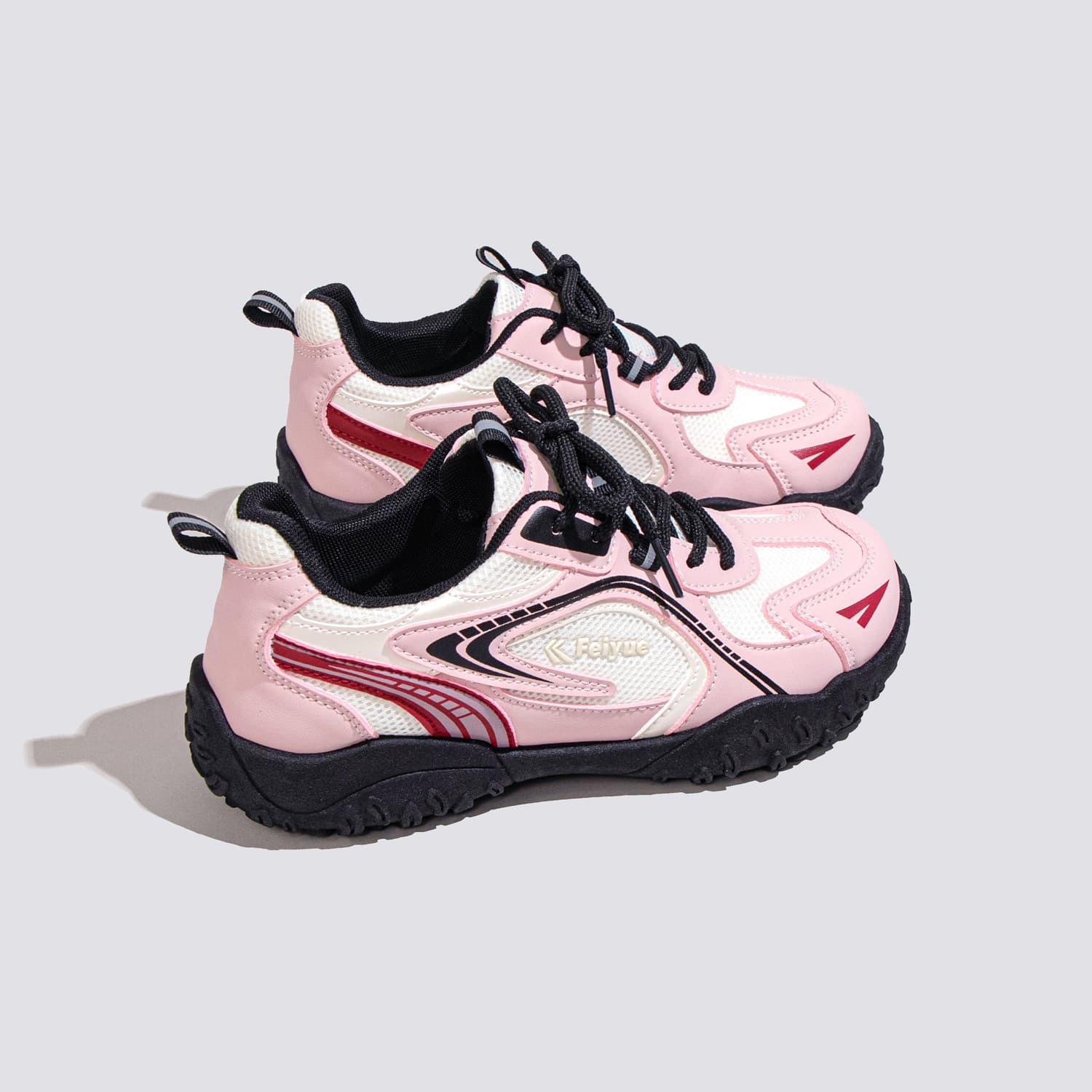 Кроссовки Feiyue Повседневная обувь Low Топ Черный Лотосовый корень Порошок Женские - изображение 2