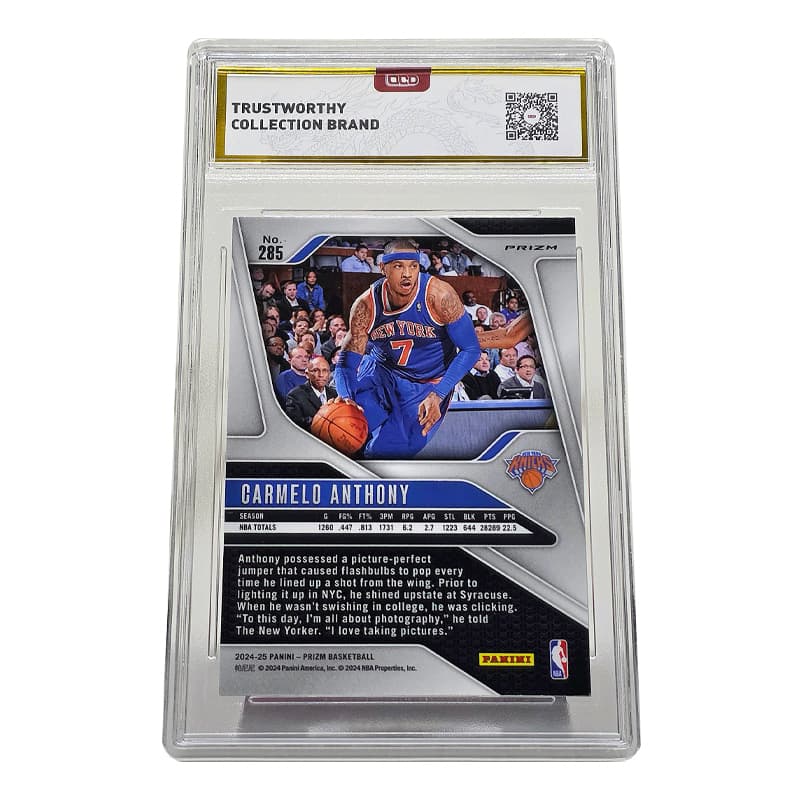 PANINI Carmelo Anthony Basketball Card Грейдированные карточки 1 шт - изображение 2