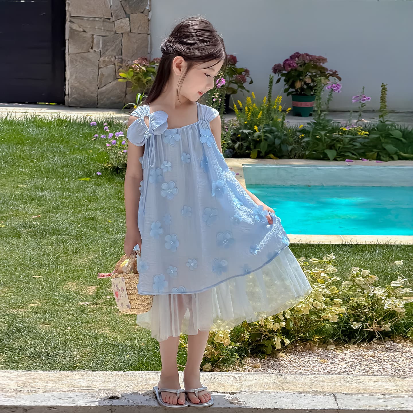 PIERRE CARDIN Blue Kids Платья - изображение 3