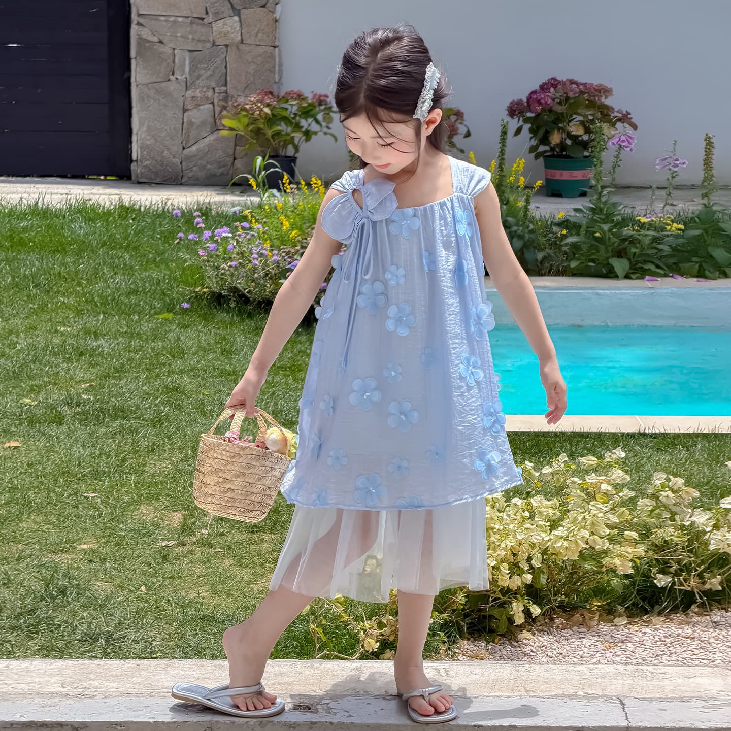 PIERRE CARDIN Blue Kids Платья - изображение 4