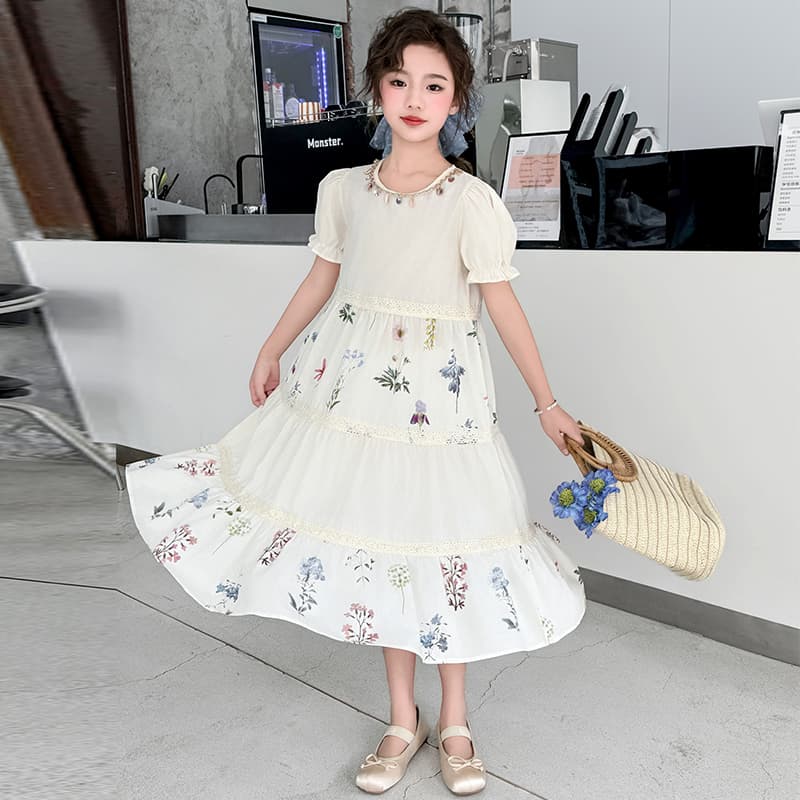 PIERRE CARDIN Ecru Kids Платья - изображение 3