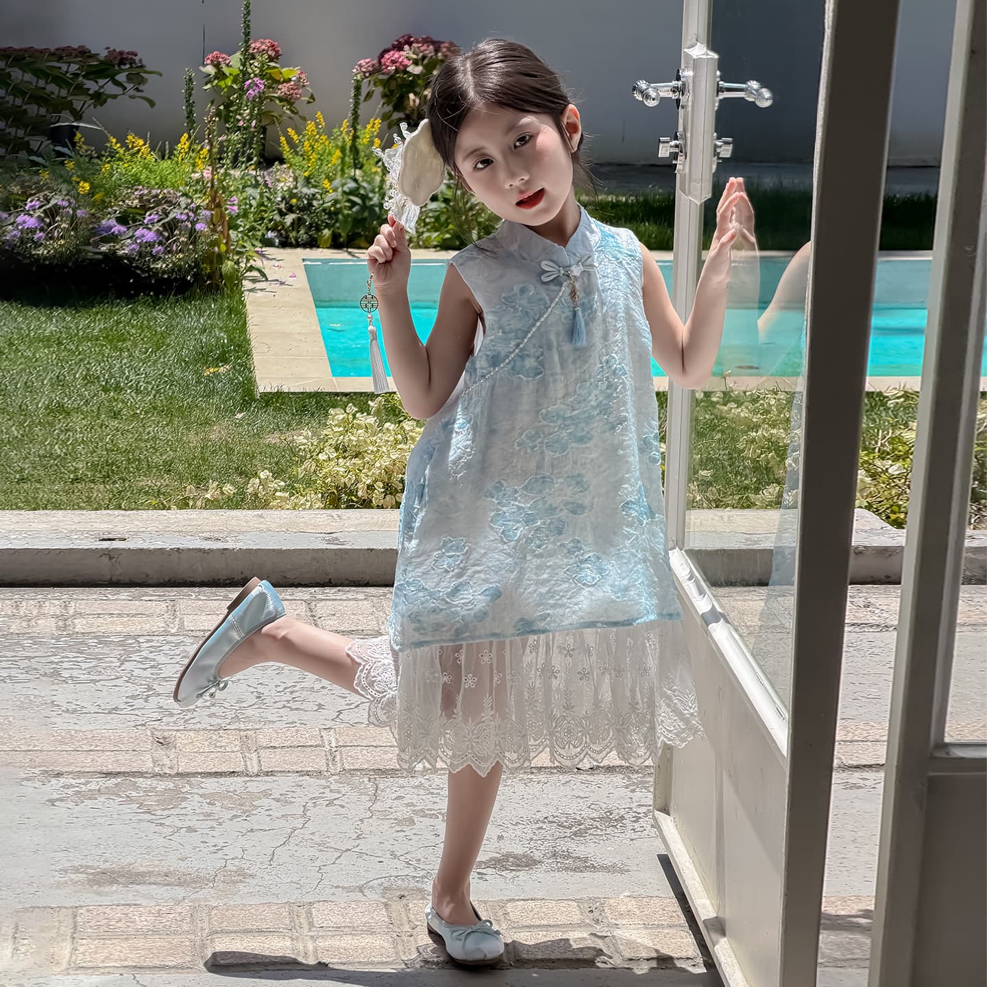 PIERRE CARDIN Blue Kids Платья - изображение 5