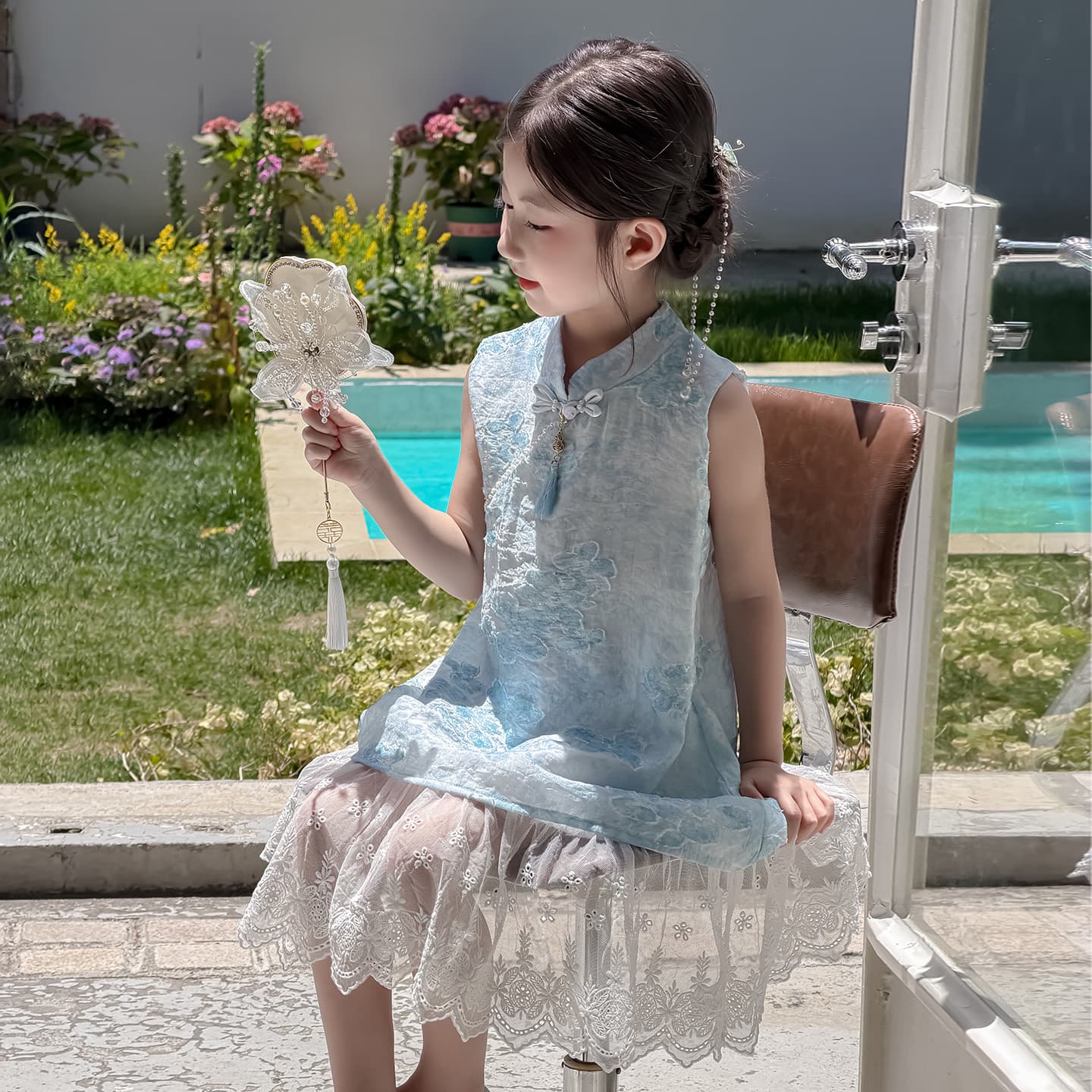 PIERRE CARDIN Blue Kids Платья - изображение 2