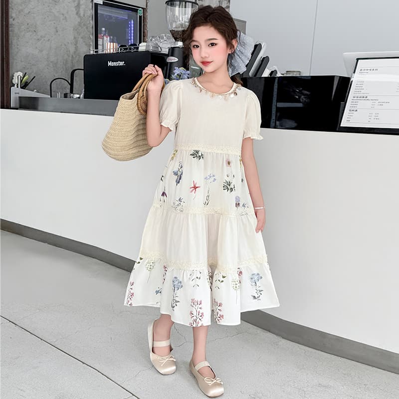 PIERRE CARDIN Ecru Kids Платья - изображение 5