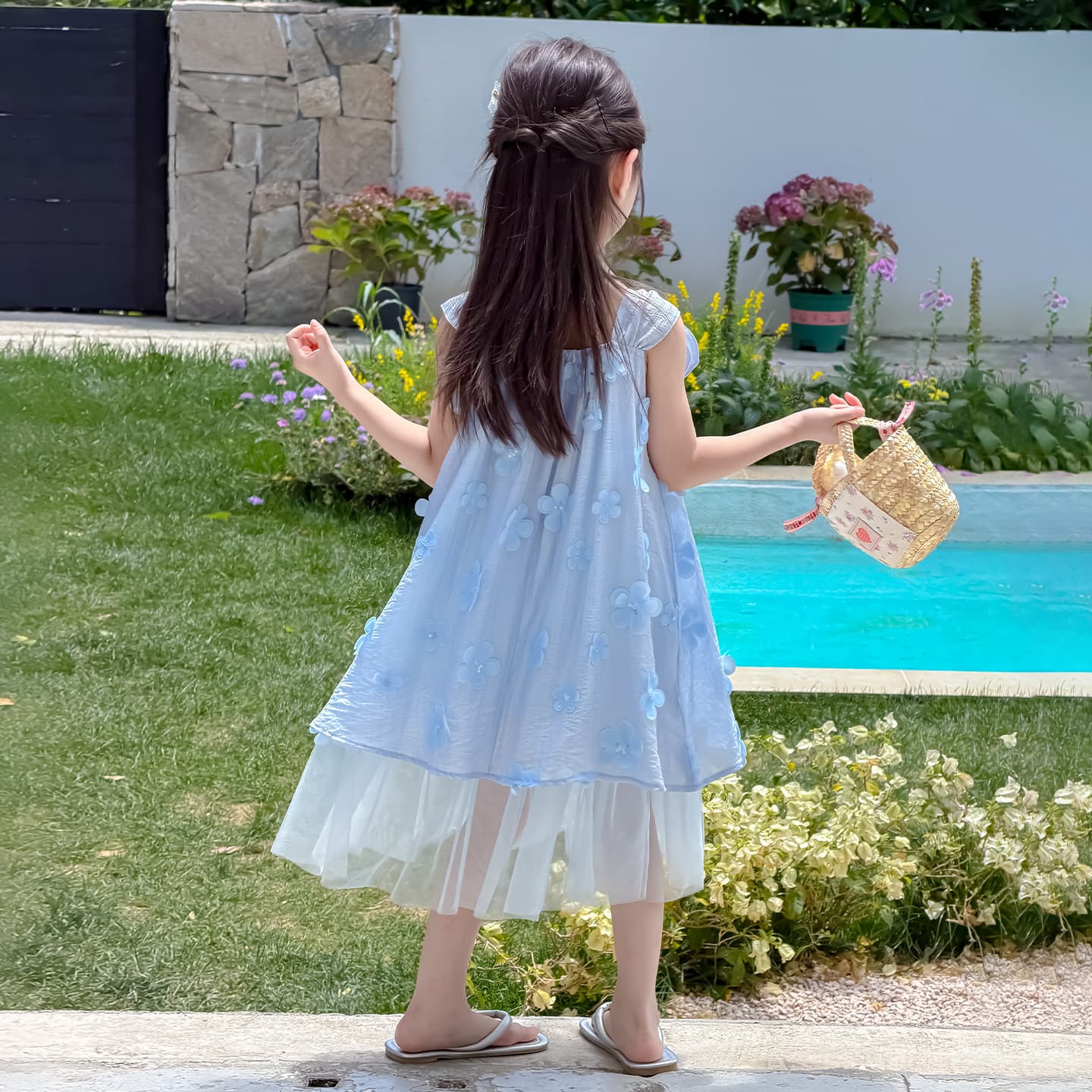 PIERRE CARDIN Blue Kids Платья - изображение 2