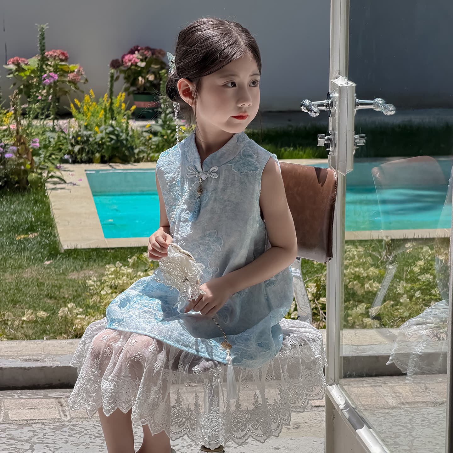 PIERRE CARDIN Blue Kids Платья - изображение 3