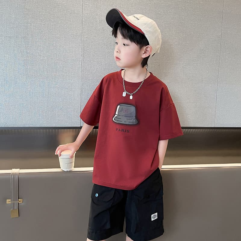 Футболка PIERRE CARDIN Бургунди Kids T-рубашки - изображение 3