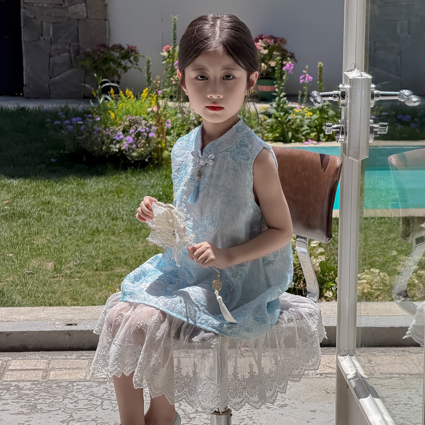 PIERRE CARDIN Blue Kids Платья - изображение 4