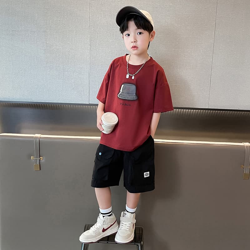 Футболка PIERRE CARDIN Бургунди Kids T-рубашки - изображение 2