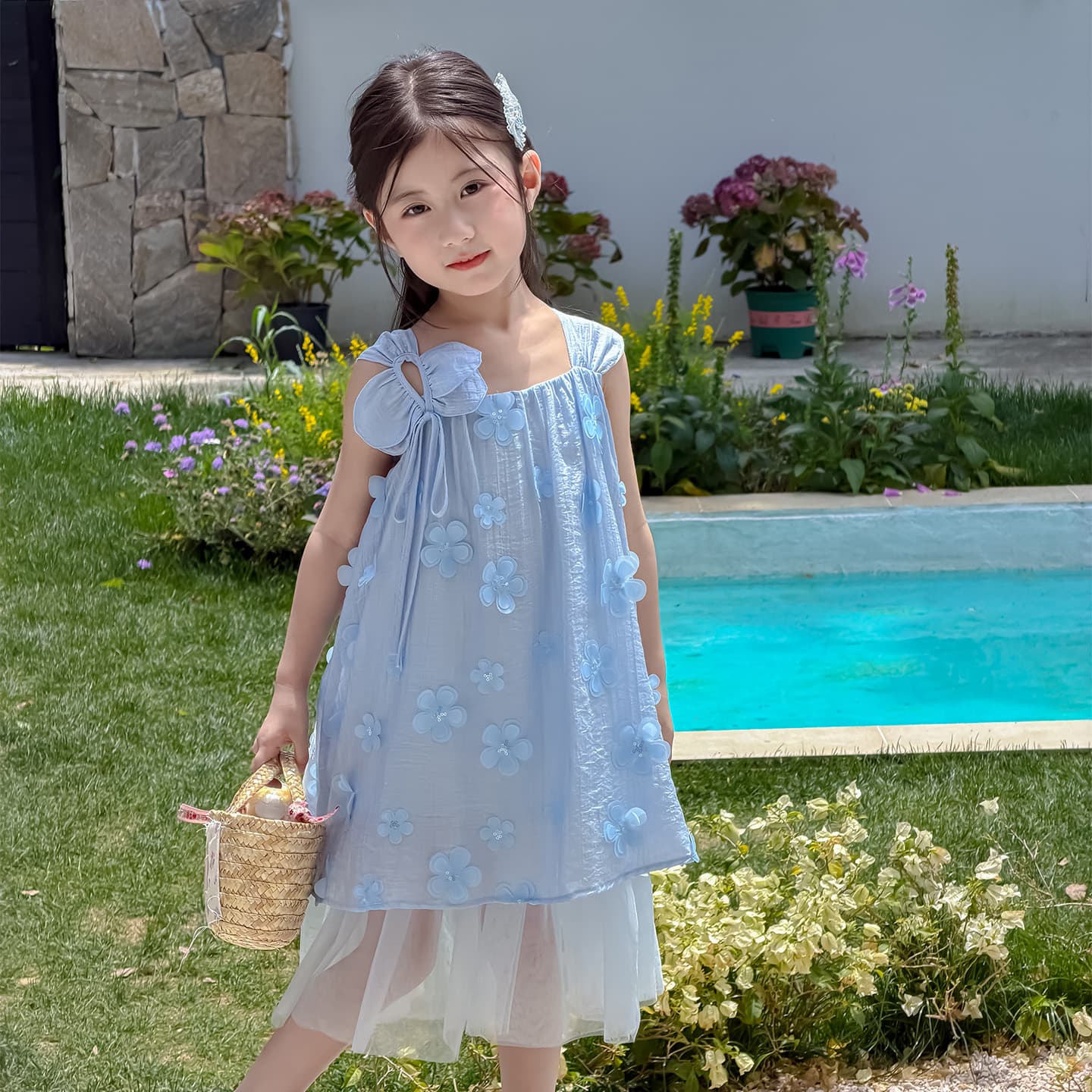 PIERRE CARDIN Blue Kids Платья - изображение 5