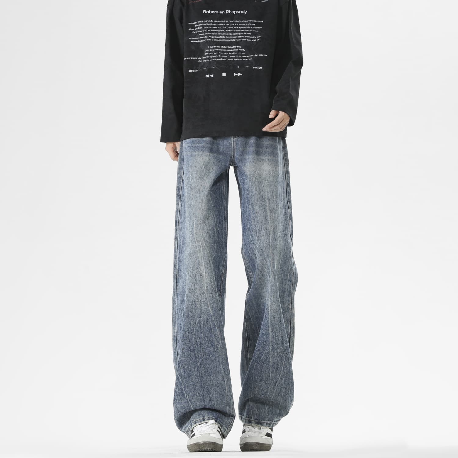 Штаны JEANSWEST Промытый синий Мужской Джинсы - изображение 3